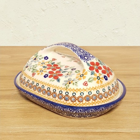 ポーリッシュポタリー MANUFAKTURA バター＆チーズケース M77-DPLC