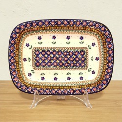 ポーリッシュポタリー MILLENA スクエアサービングプレート 24.5cm M1203-U6