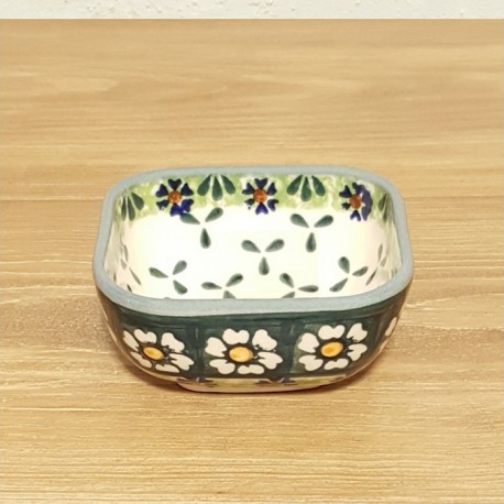 ポーリッシュポタリー WIZA スクエアミニボウル 8cm W161-25A
