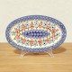 ポーリッシュポタリー WIZA オーバル大皿 26cm W245-166
