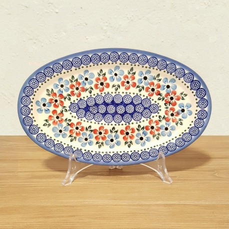 ポーリッシュポタリー WIZA オーバル大皿 26cm W245-166