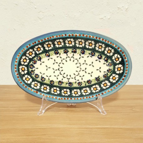 ポーリッシュポタリー WIZA オーバル大皿 26cm W245-25A