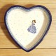 ポーリッシュポタリー CERAMIKA ARTYSTYCZNA ハート型ｸﾞﾗﾀﾝ皿 20cm A49-U4896