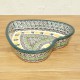 ポーリッシュポタリー CERAMIKA ARTYSTYCZNA ハート型ｸﾞﾗﾀﾝ皿 20cm A49-2322X