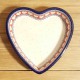 ポーリッシュポタリー CERAMIKA ARTYSTYCZNA ハート型ｸﾞﾗﾀﾝ皿 20cm A49-2108X