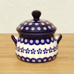 ポーリッシュポタリー BOLESLAWIEC フタ付スープボウル 400ml GU845-166A