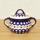 ポーリッシュポタリー BOLESLAWIEC フタ付容器 400ml GU1162-41