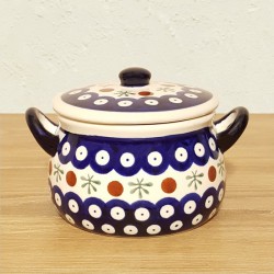 ポーリッシュポタリー BOLESLAWIEC フタ付スープボウル 350ml GU1427-41