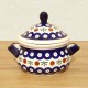 ポーリッシュポタリー BOLESLAWIEC フタ付スープボウル 450ml GU1008-41