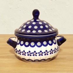 ポーリッシュポタリー BOLESLAWIEC フタ付スープボウル 450ml GU1008-166A