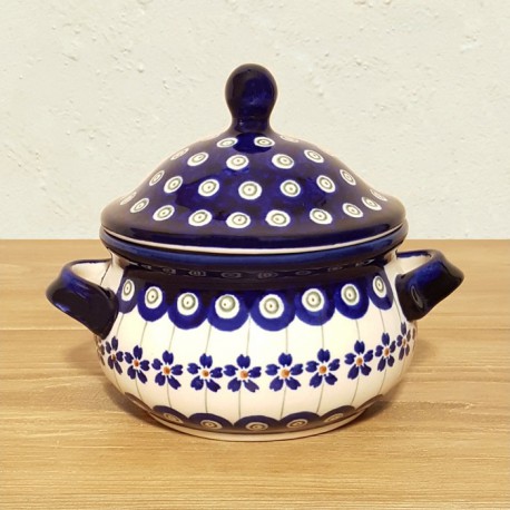 ポーリッシュポタリー BOLESLAWIEC フタ付スープボウル 450ml GU1008-166A