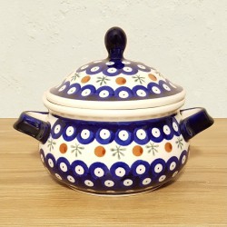 ポーリッシュポタリー BOLESLAWIEC フタ付スープボウル 750ml GU1009-41