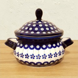 ポーリッシュポタリー BOLESLAWIEC フタ付スープボウル 750ml GU1009-166A