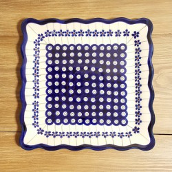 ポーリッシュポタリー BOLESLAWIEC スクエアプレート・大 24cm GU1570-166A