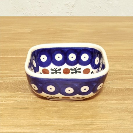 ポーリッシュポタリー WIZA スクエアミニボウル 8cm W161-11