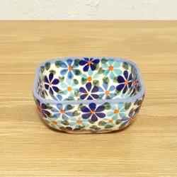 ポーリッシュポタリー WIZA スクエアミニボウル 8cm W161-160