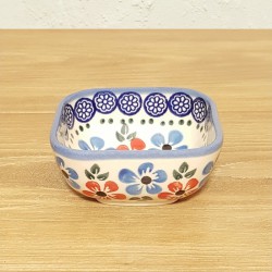 ポーリッシュポタリー WIZA スクエアミニボウル 8cm W161-166