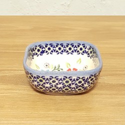 ポーリッシュポタリー WIZA スクエアミニボウル 8cm W161-176