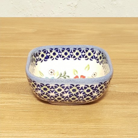 ポーリッシュポタリー WIZA スクエアミニボウル 8cm W161-176