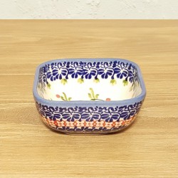 ポーリッシュポタリー WIZA スクエアミニボウル 8cm W161-172