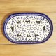 ポーリッシュポタリー IRENA オーバル プレート 28cm P285-KOT