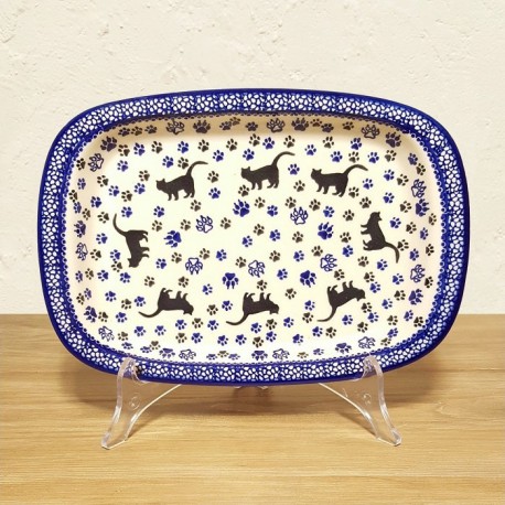 ポーリッシュポタリー IRENA スクエアサービングプレート 25cm P253-KOT