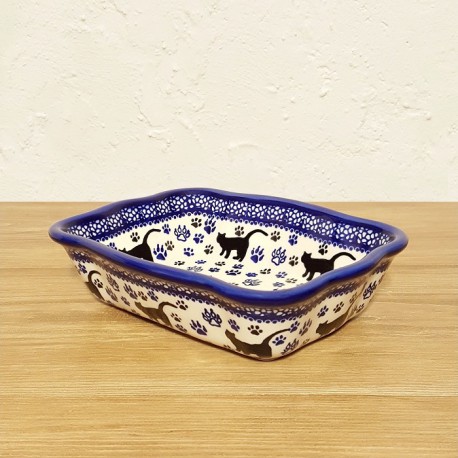 ポーリッシュポタリー IRENA スクエアグラタン皿20cm Z20-KOT