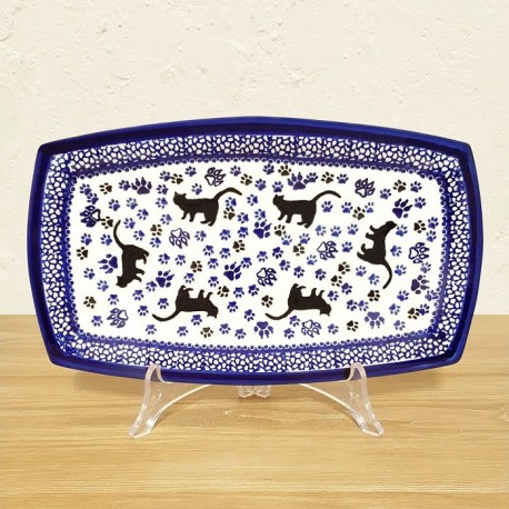 ポーリッシュポタリー IRENA スクエアサービングプレート 26cm TK26-KOT