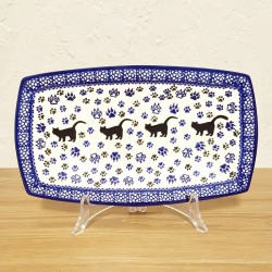 ポーリッシュポタリー IRENA スクエアサービングプレート 26cm TK26-KOT1