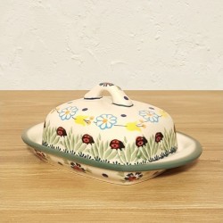 ポーリッシュポタリー MANUFAKTURA バター＆チーズケース M155-IF45