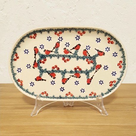 ポーリッシュポタリー MANUFAKTURA オーバルトレイ 24cm P97-GILE