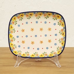 ポーリッシュポタリー CERAMIKA ARTYSTYCZNA スクエアディッシュ 18cm CA159-2225X