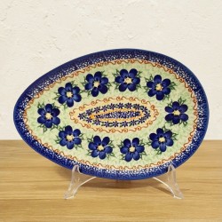 ポーリッシュポタリー VENA たまご型プレート25cm V191-U095