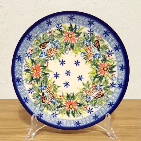 ポーリッシュポタリー KALICH 平皿19cm K1102-Uptak