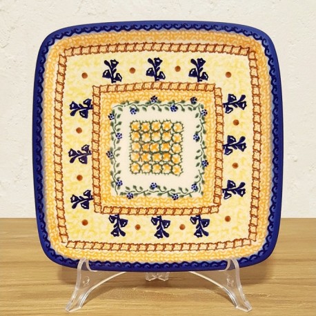 ポーリッシュポタリー VENA スクエアプレート 20cm V205-U269