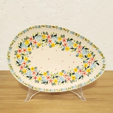 ポーリッシュポタリー VENA たまご型プレート 25cm V191-C119