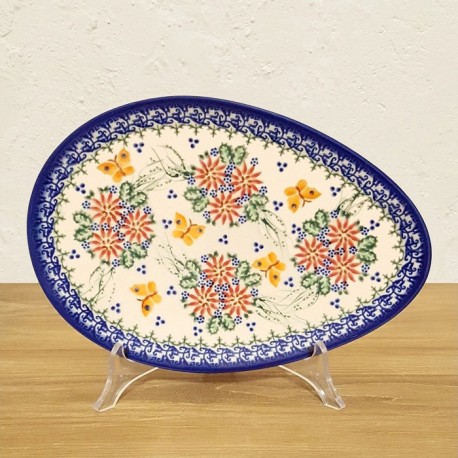 ポーリッシュポタリー VENA たまご型プレート 25cm V191-U106