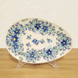 ポーリッシュポタリー VENA たまご型プレート25cm V191-U429