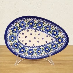 ポーリッシュポタリー VENA たまご型プレート 25cm V191-U019