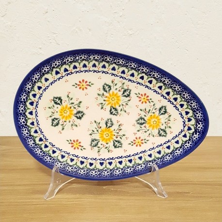 ポーリッシュポタリー VENA たまご型プレート 25cm V191-U111