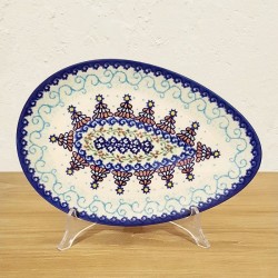 ポーリッシュポタリー VENA たまご型プレート 25cm V191-U331