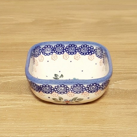 ポーリッシュポタリー WIZA スクエアミニボウル 8cm W161-149