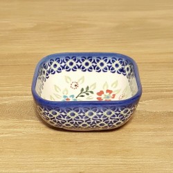 ポーリッシュポタリー WIZA スクエアミニボウル 8cm W161-176