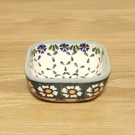 ポーリッシュポタリー WIZA スクエアミニボウル 8cm W161-25A