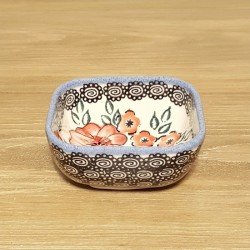 ポーリッシュポタリー WIZA スクエアミニボウル 8cm W161-168A