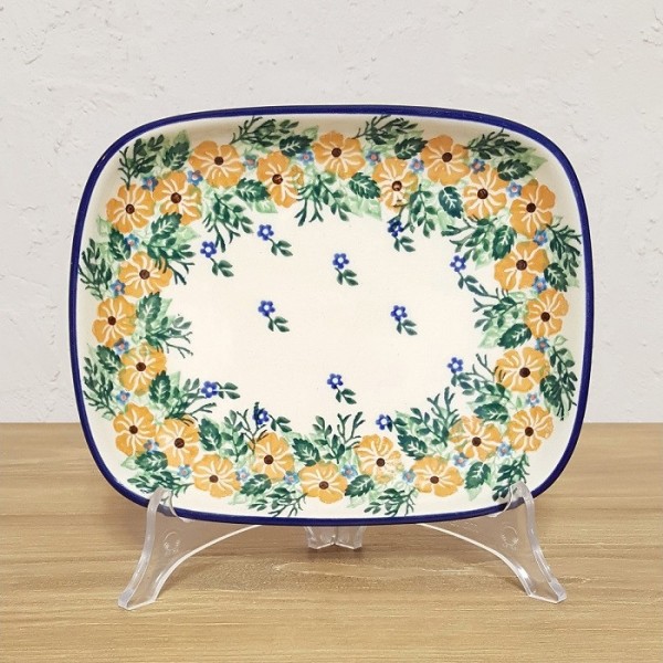 ポーリッシュポタリー CERAMIKA ARTYSTYCZNA スクエアディッシュ 18cm CA159-2587X