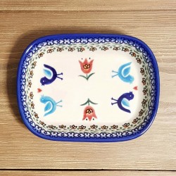 ポーリッシュポタリー VENA オリーブ皿16.5cm V172-A400