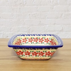 ポーリッシュポタリー VENA 正方形ボウル16cm V223-U068