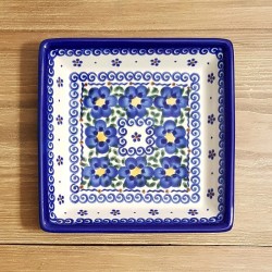 ポーリッシュポタリー VENA スクエアプレート16cm V401-U019