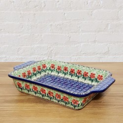 ポーリッシュポタリー CERAMIKA ARTYSTYCZNA スクエアグラタン皿23cm CA84-1916X